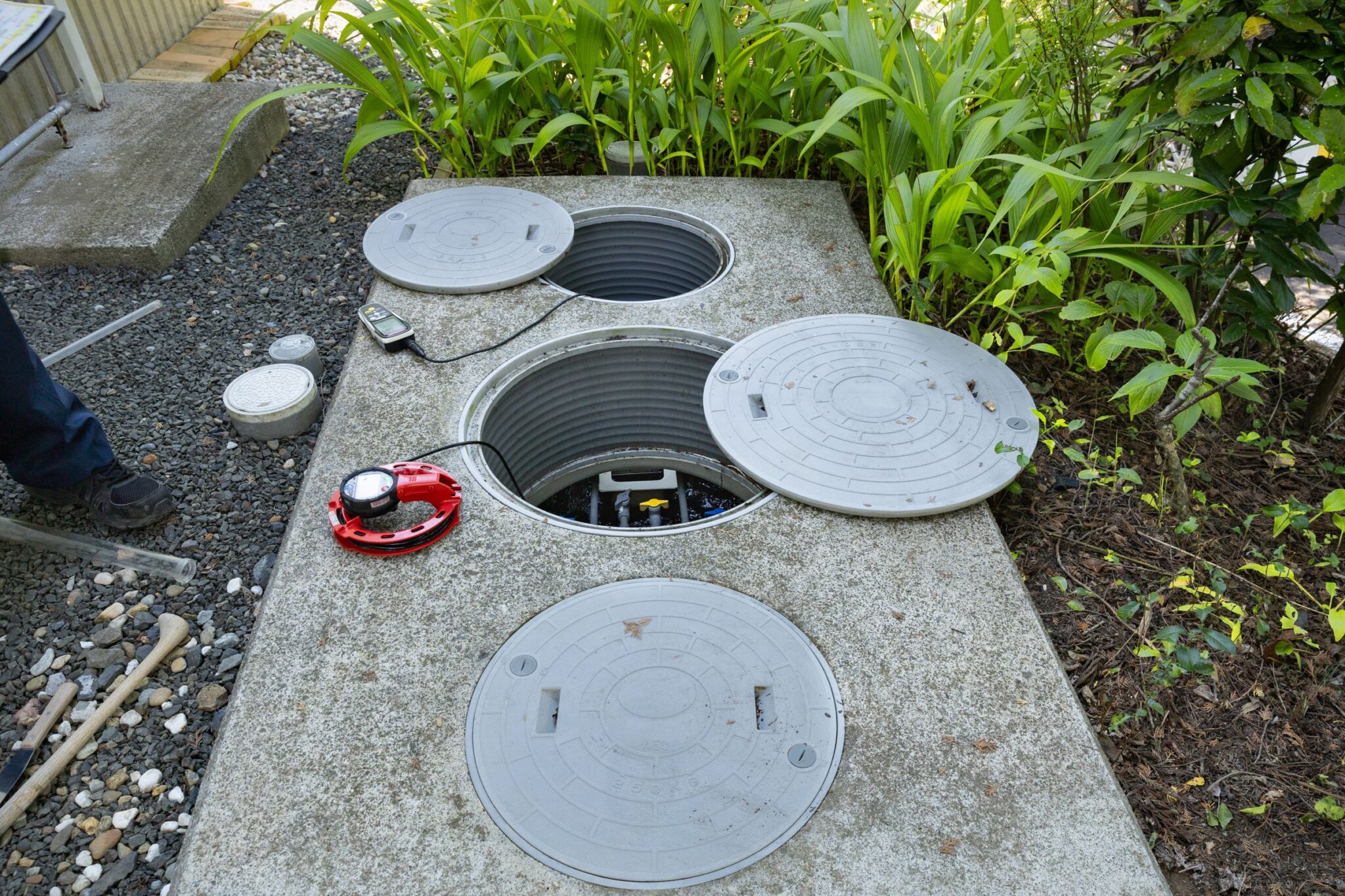 Abwassertank Garten_System_fuer_den_abfluss.
